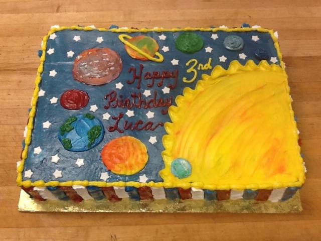 Sun and Planets Cake